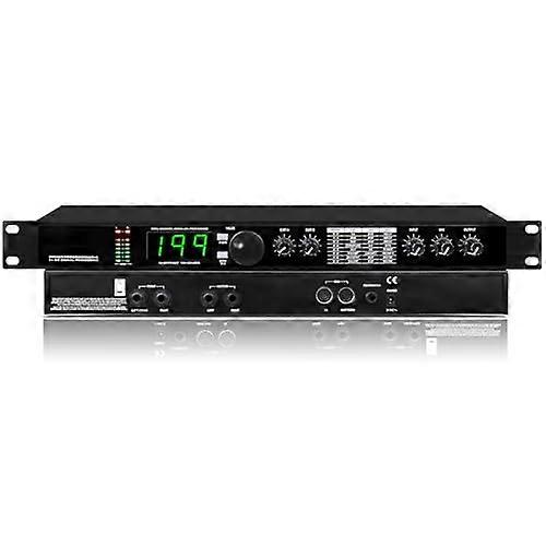 Digital Audio Processor with Automatic Noise Cancellation, LCD Screen, Reverb and MultiEffect DSP for KTV Karaoke and Vocal Microphone Enhancement