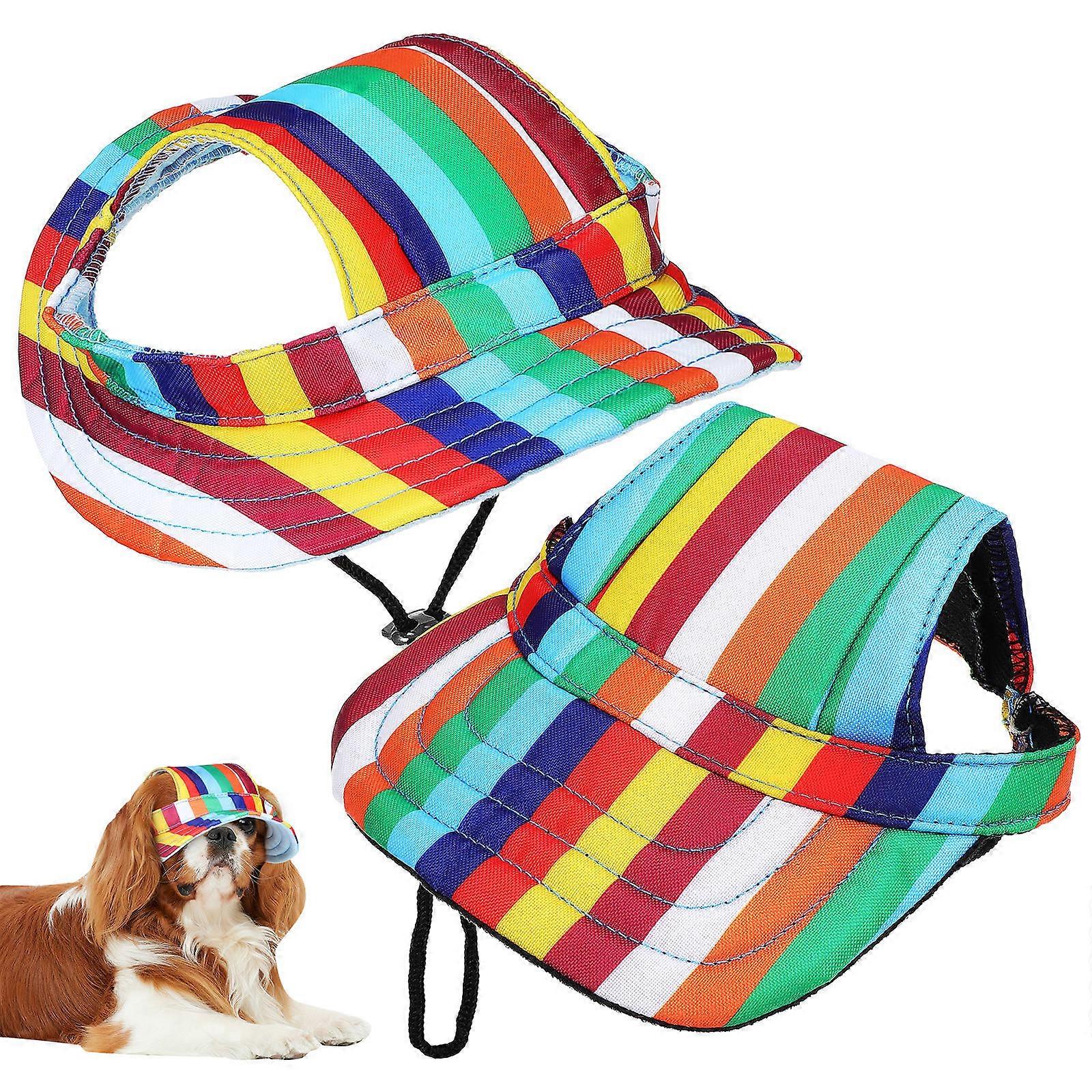 Here's a polished and professional product description for your **2pcs Dog Hats with Round Brim Baseball Cap**:
### 🐾 **Dog Sun Hat Round Brim