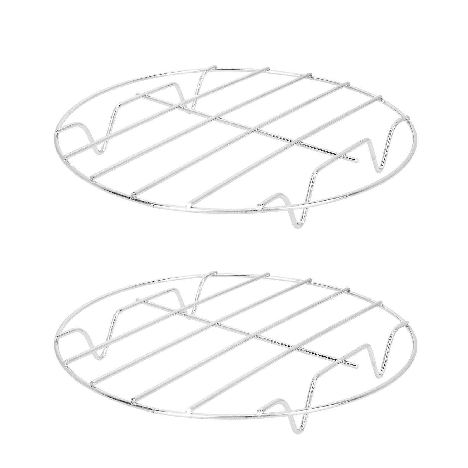 Steaming Rack Stainless Steel Steamer Rack for Kitchen 2Pcs Set