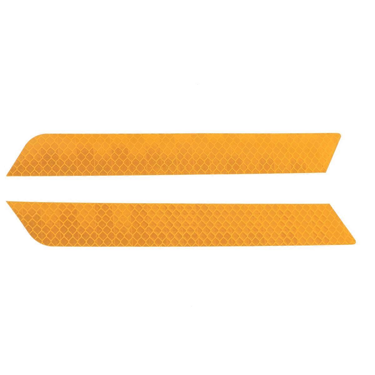 Car Styling Rear Bumper Reflective Trim Protectors For Car Owners 20x2.5x0.1cm 1Pair