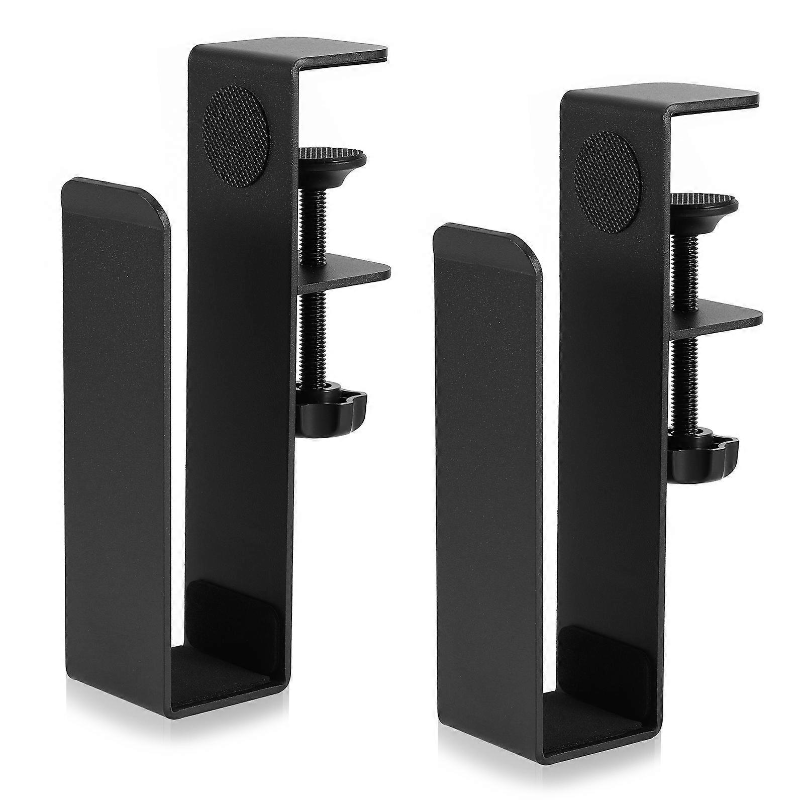 Adjustable Desk Side Storage Rack Pair