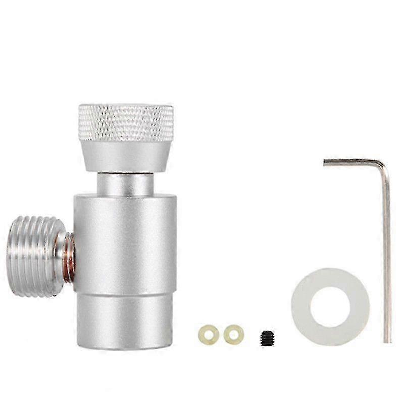 ZENGO CO2 Filling Tank Cylinder Refill Adapter Connector Kit For SodaStream (Silver without Meter)