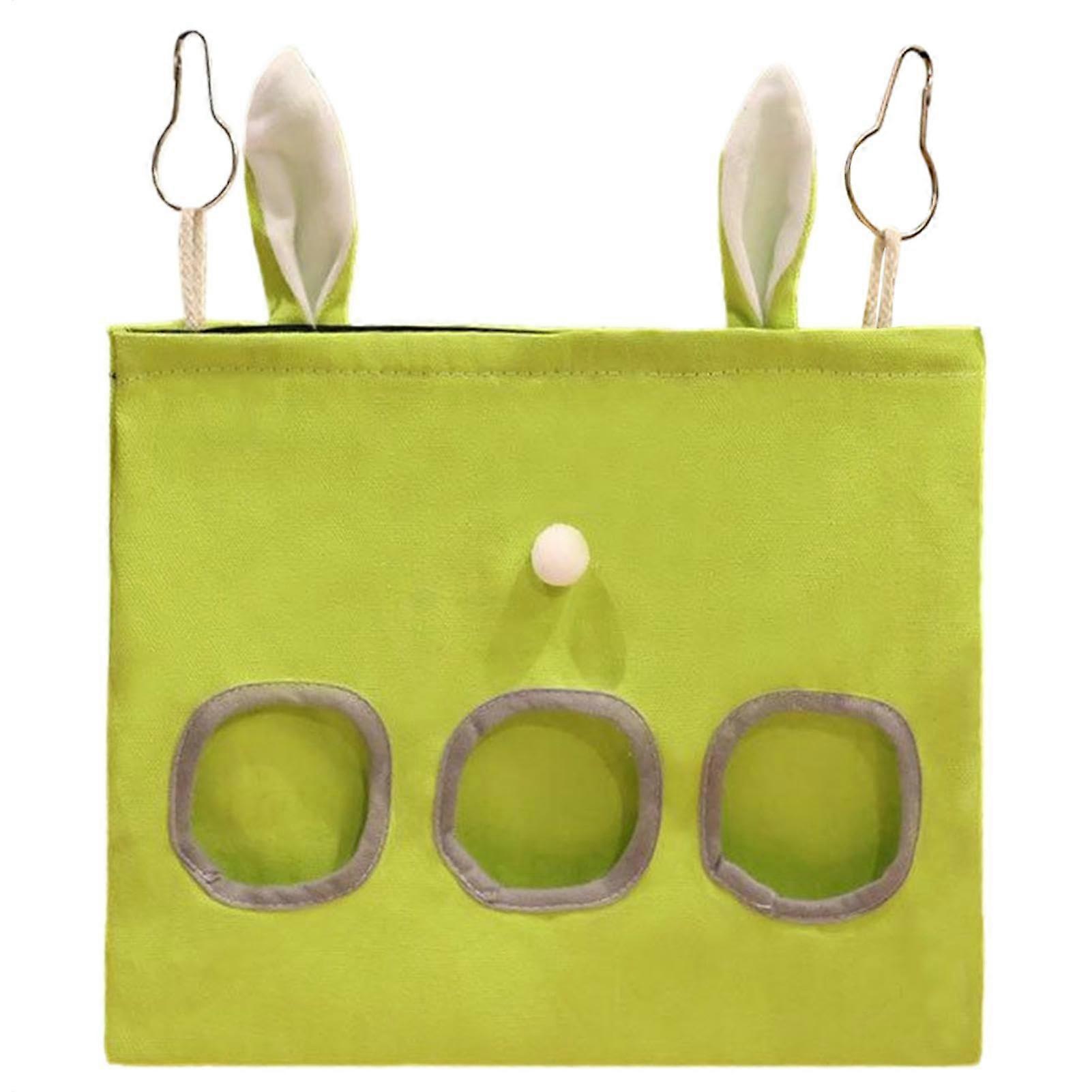 Rabbit Hay Feeder Hanging Pet Feeder for Small Animals Easy Tie Washable Durable Design for Bunnies and Guinea Pigs