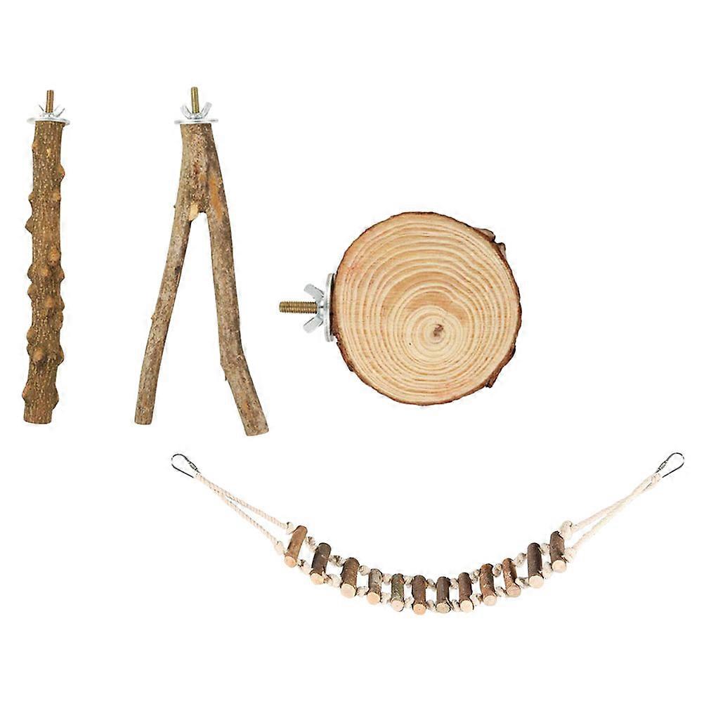 Bird Enrichment Toys, Parrot Training Rack for Climbing and Bonding