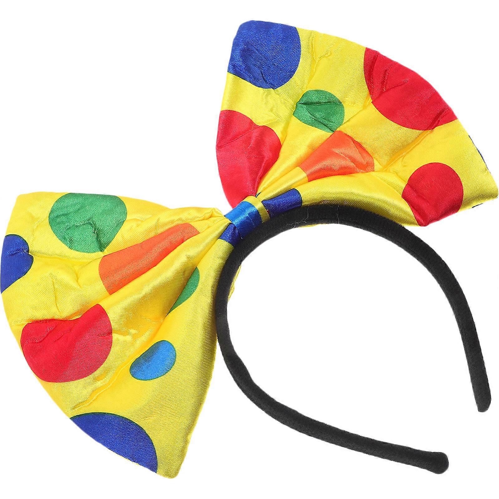 Velká čelenka s ušima, plyšová pohodlná klaunská čelenka, vícebarevná, pro dekoraci