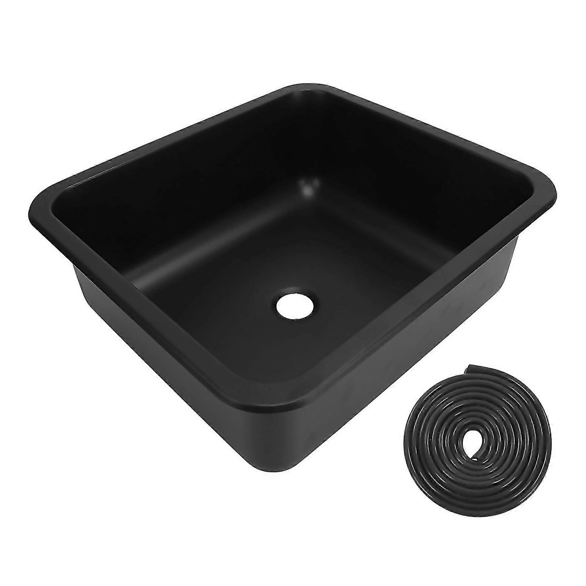 Rv Sink 304 Stainless Steel Versatile Large Capacity Rectangular Kitchen Wash Sink For Caravan Motor