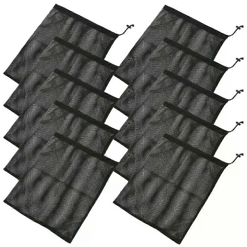 Sac de rangement en maille, 10 pcs tissu respirant voyage sports organisateur de cordon de serrage