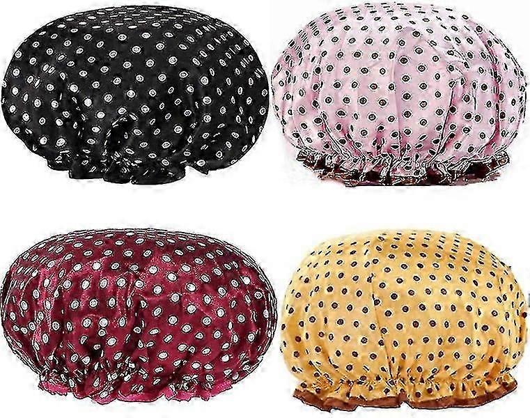 Waterproof Double Layer Shower Cap