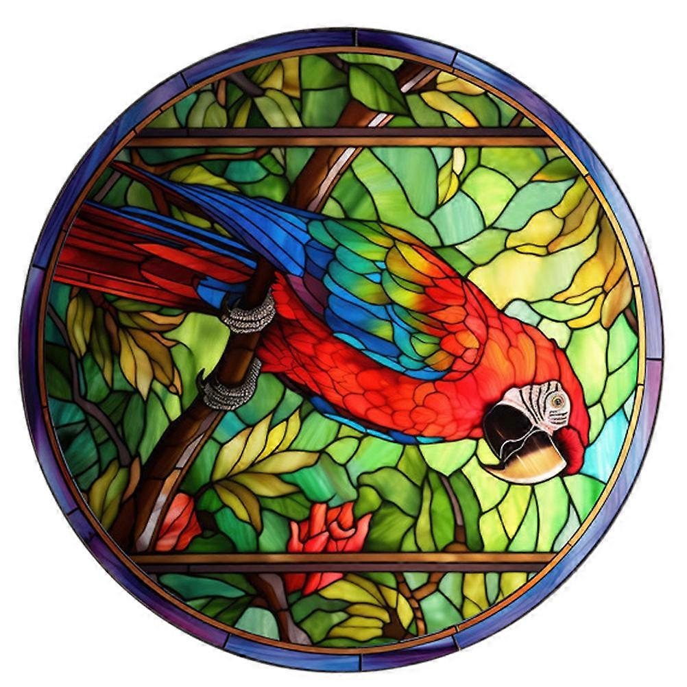 Stained Glass Window Cling for Bird Safety   Decorative PVC Static Sticker for Home and Office Windows   Removable and Non Tearing Design