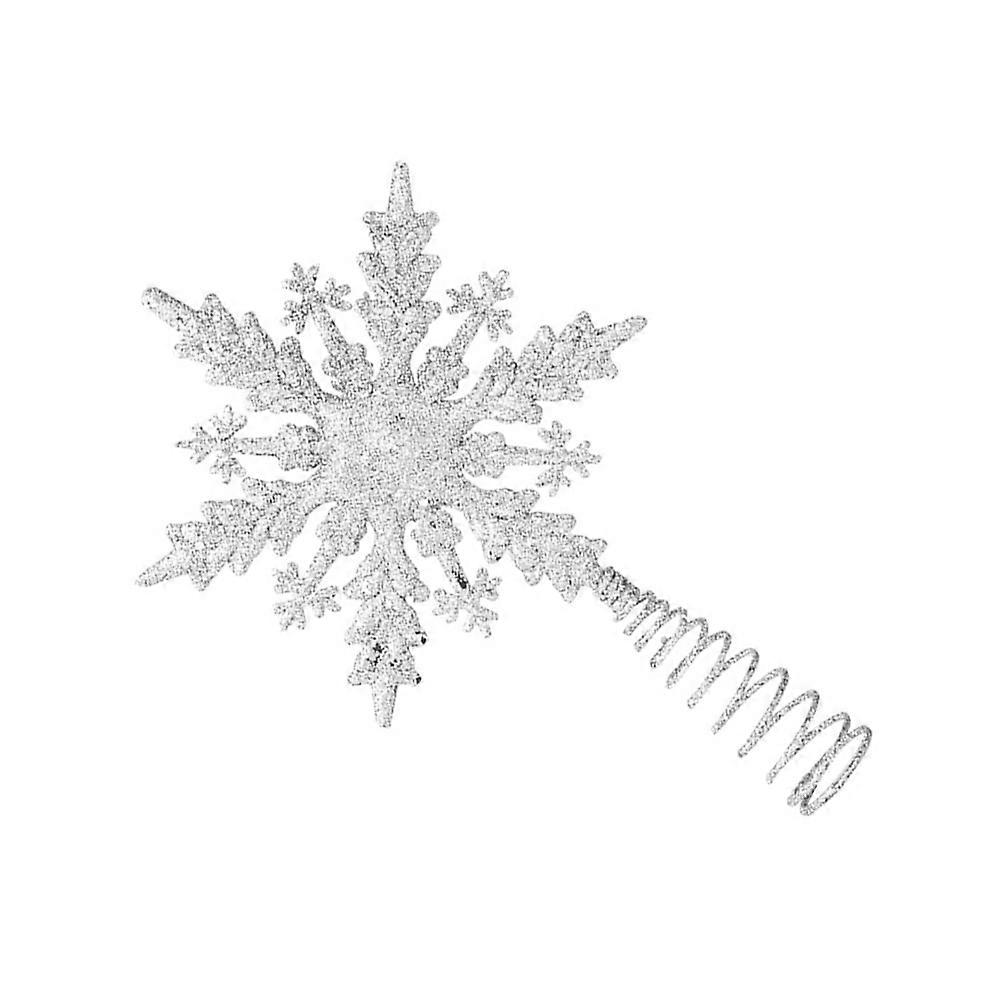 Here's a refined and professional product description based on your input:

 

**1 Piece Christmas Tree Snowflake Topper – Elegant Snowflake Design