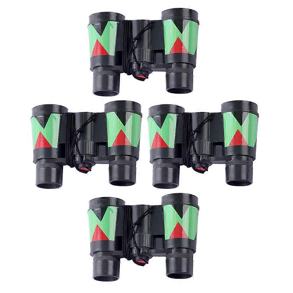 Assorted Color Plastic Binoculars for Kids Safe Portable Toy 4Pcs