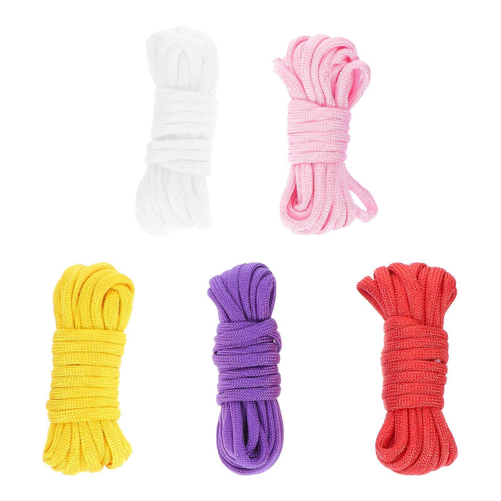 Camping Tent Rope 5 Pack Heavy Duty Survival Climbing Cord For Outdoor Adventure In Various Bright Colors