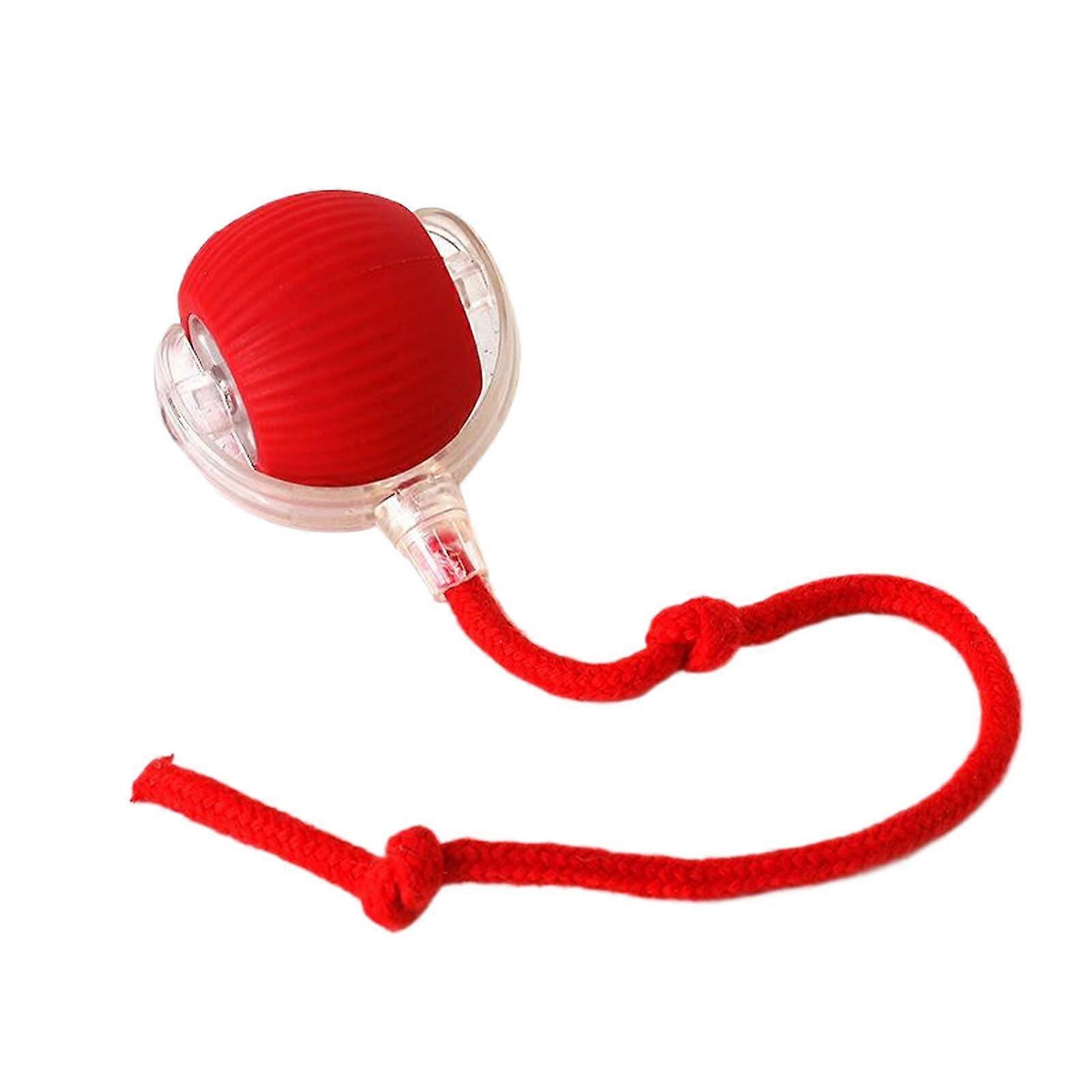 Cat Ball Toy Resistant To Scratching And Biting Easy To Clean Silica Gel Interactive Dog Ball Interactive Dog Toys, red