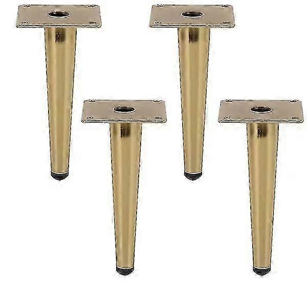 4er-Set Möbelbeine, gold