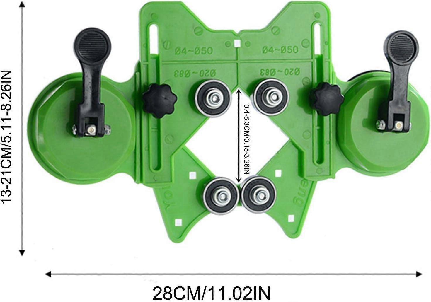 4-83mm Tile Drilling Kit Double Suction Cup Positioning Precision Punching Tool