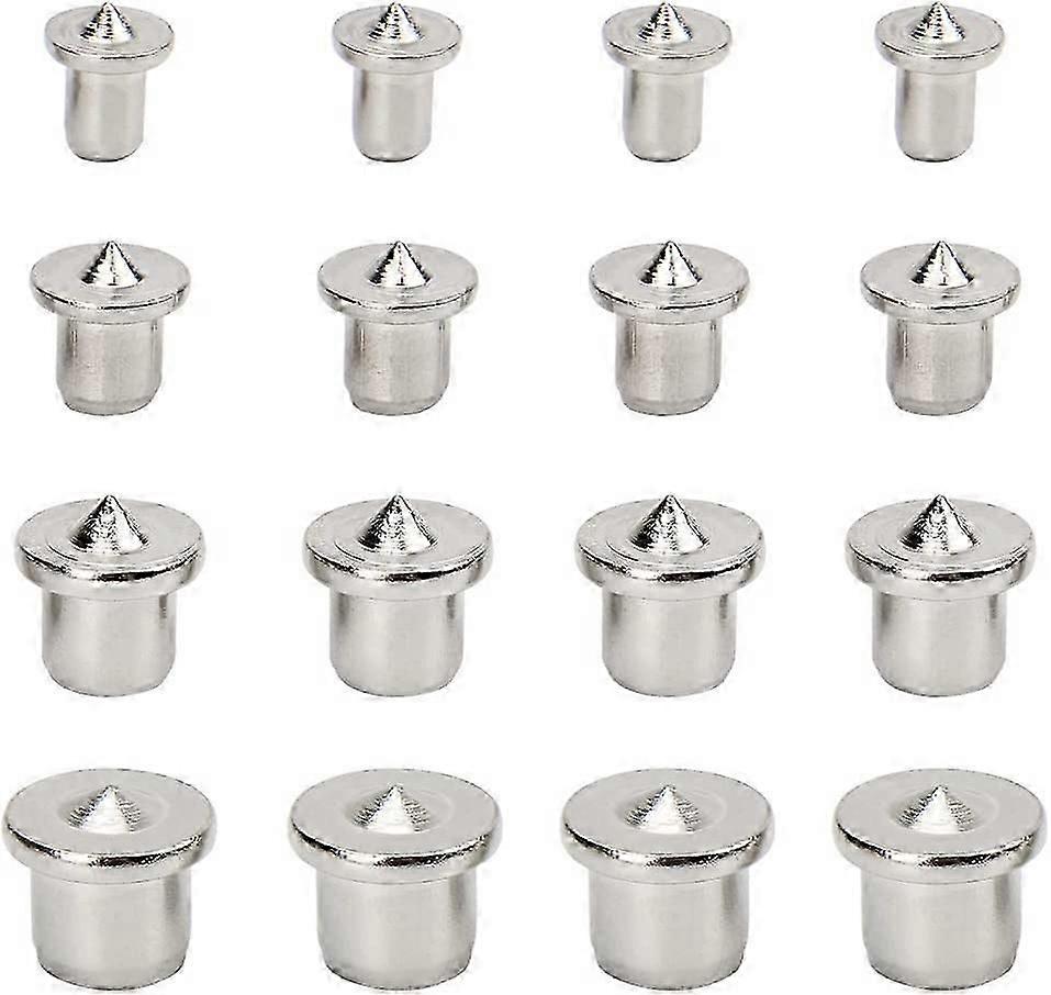 16 Pack Dowel Centering Tip Dowel Aid Dowel Hole Marker Dowel Setter Wooden Dowel Set 6/8/10/12mm(Solid)