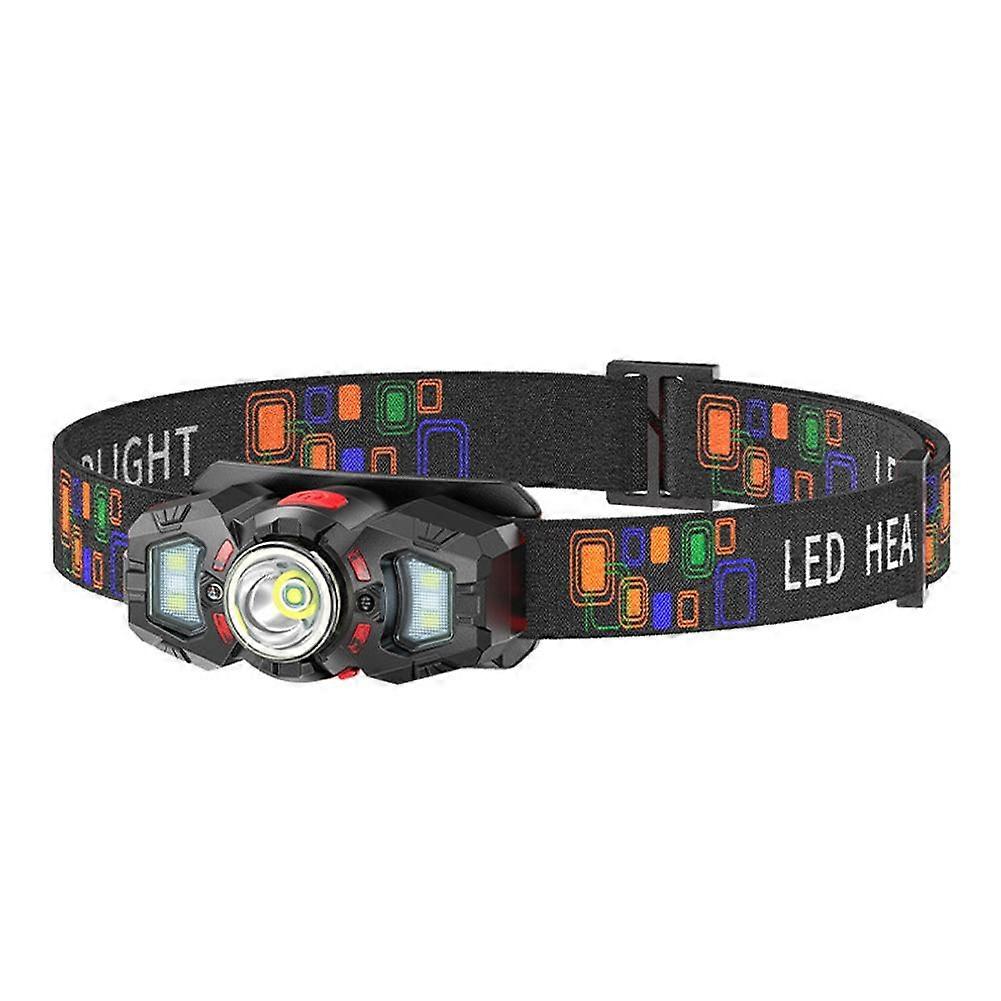 Portable Induction LED Headlamp USB Rechargeable Headlight Motion Sensor