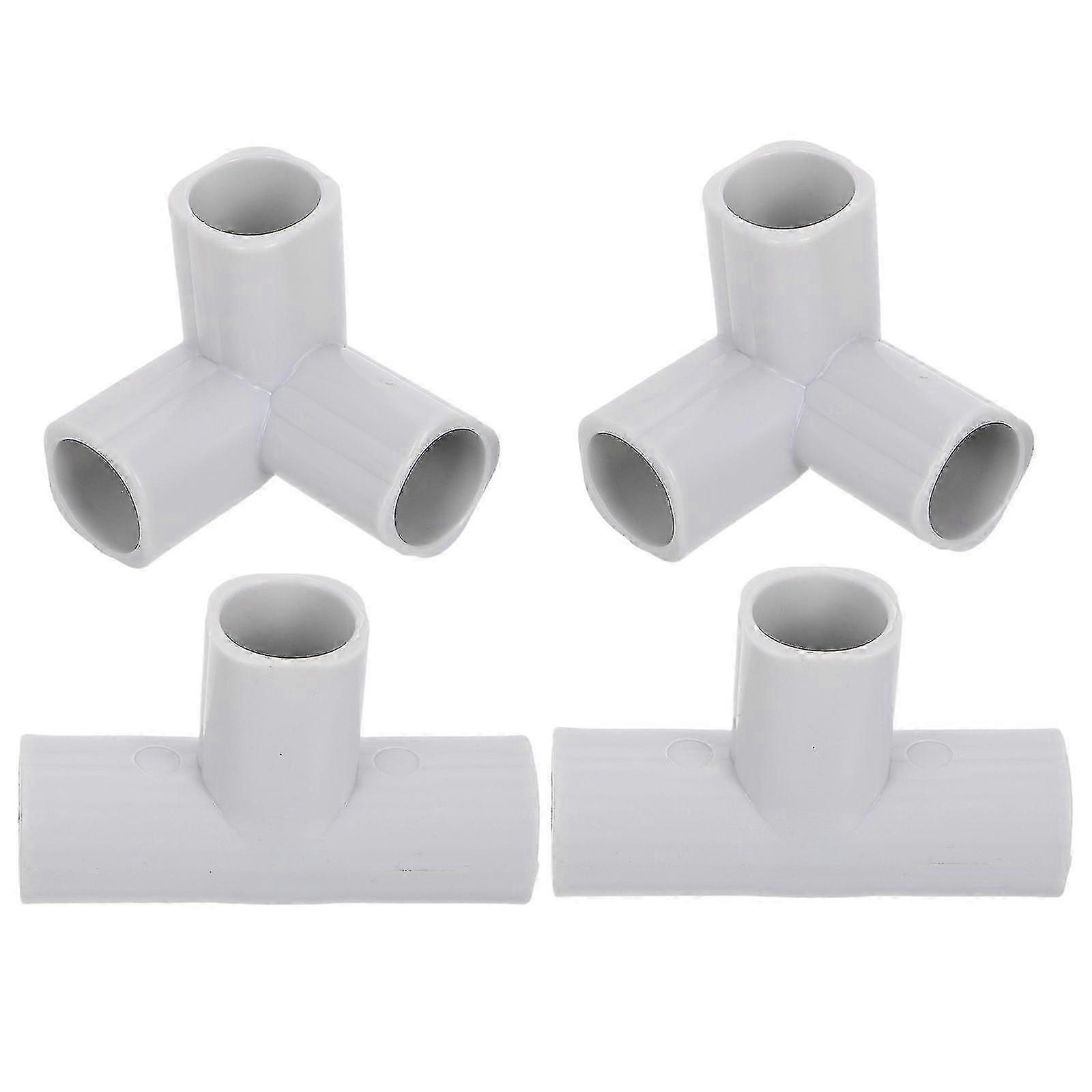 4pcs παρκοκρέβατο Τ σχήματος κοινού συνδετήρα 3-δρόμων εξαρτήματα παρκοκρέβατου για την αυλή παιχνιδιού