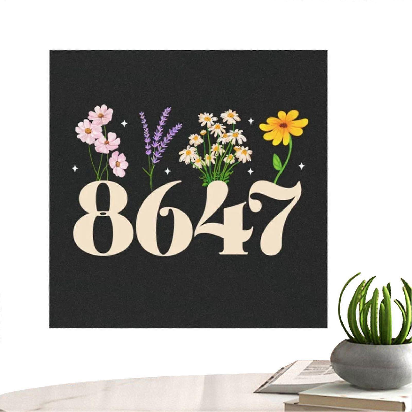Number 8647 car stickers, waterproof, selfadhesive, rustic, home decor