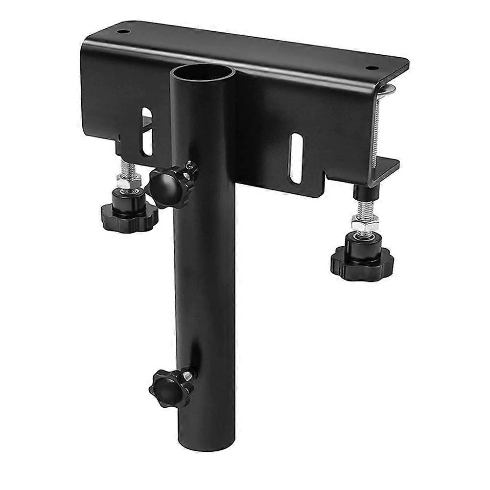 Universal flagpole holder for pickup bed edge up to 1.2' flagpole
