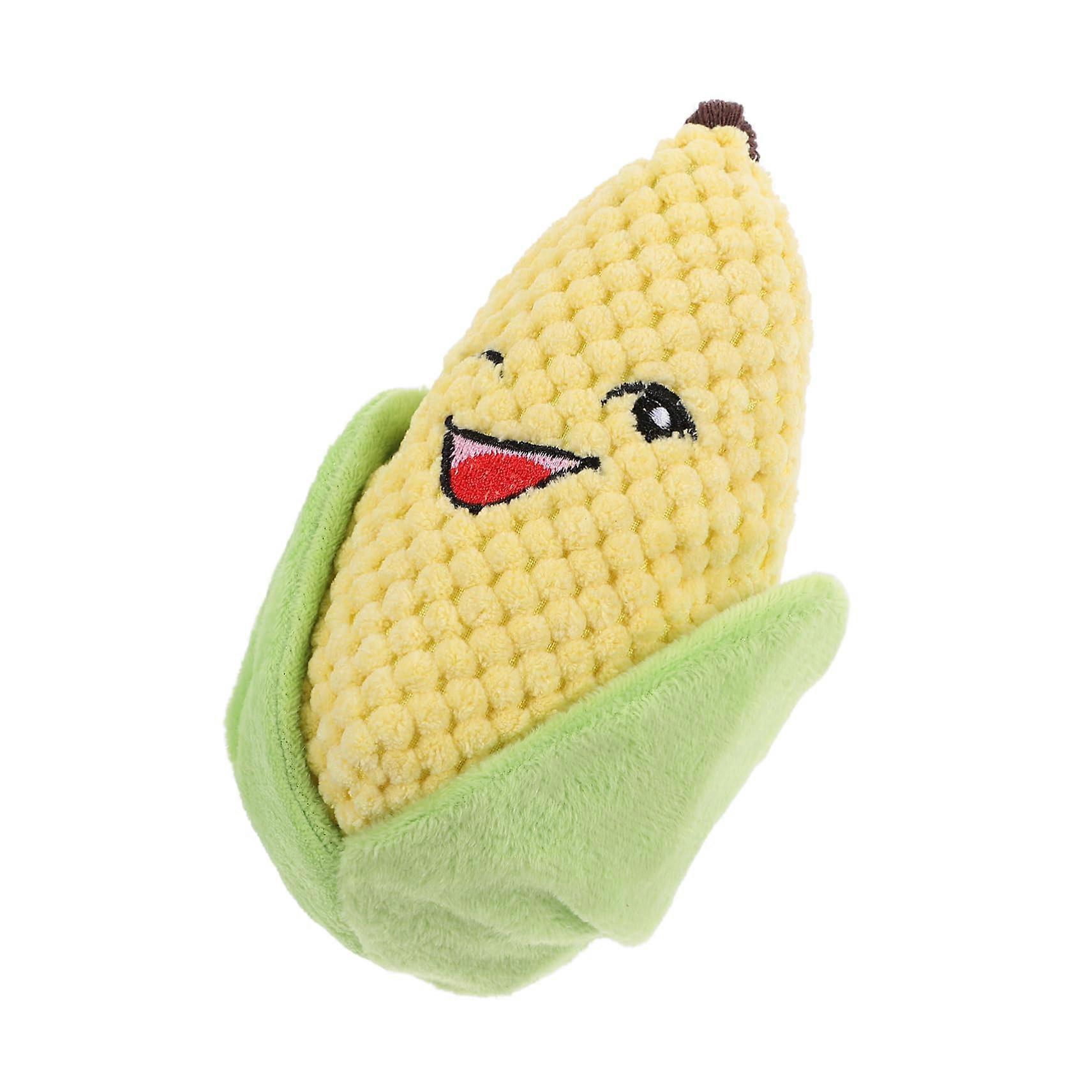 Corn Dog Toy Squeaky Toy for Dogs - Interactive Plush Plaything for Small and Large Puppies, Durable and Soft Material