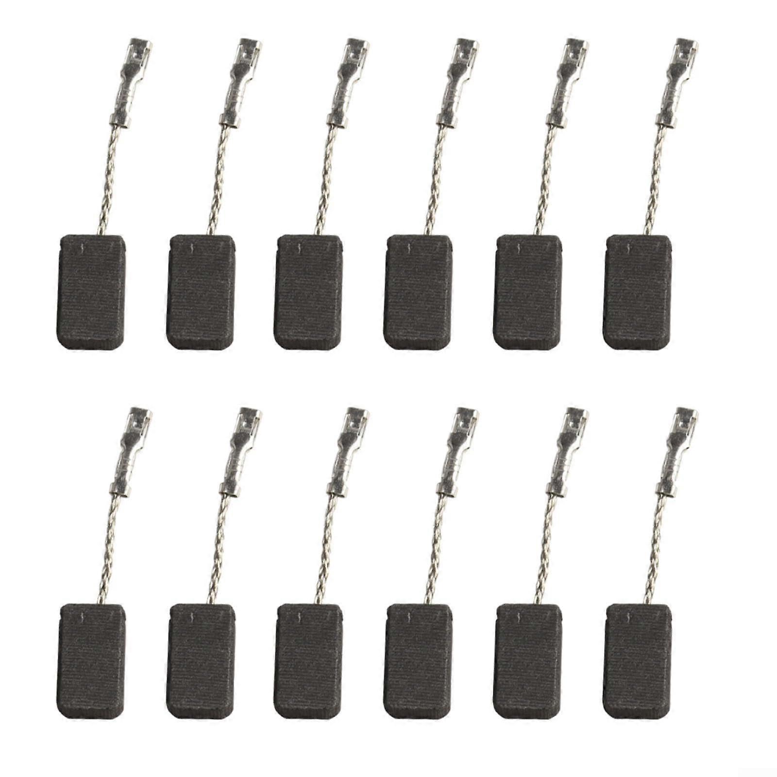Carbon brushes 17 x 10 x 5 mm, motor carbon replacement for power tools, electric drill, 12 pieces