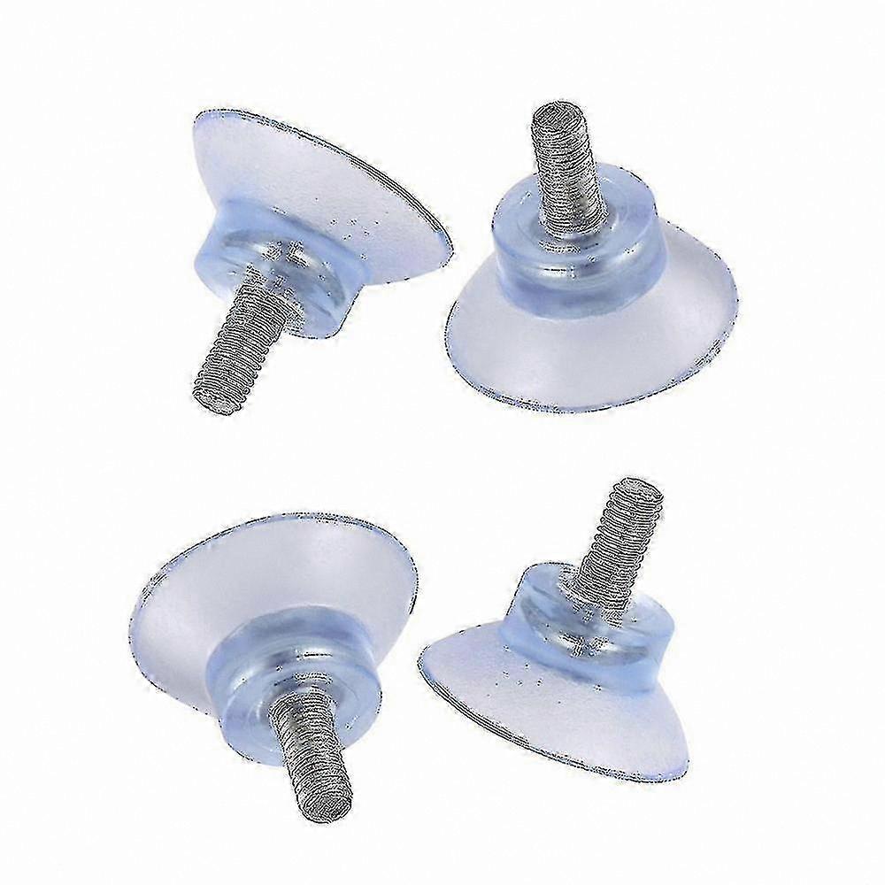 Transparent Screw Suction Cups, 4 Pieces