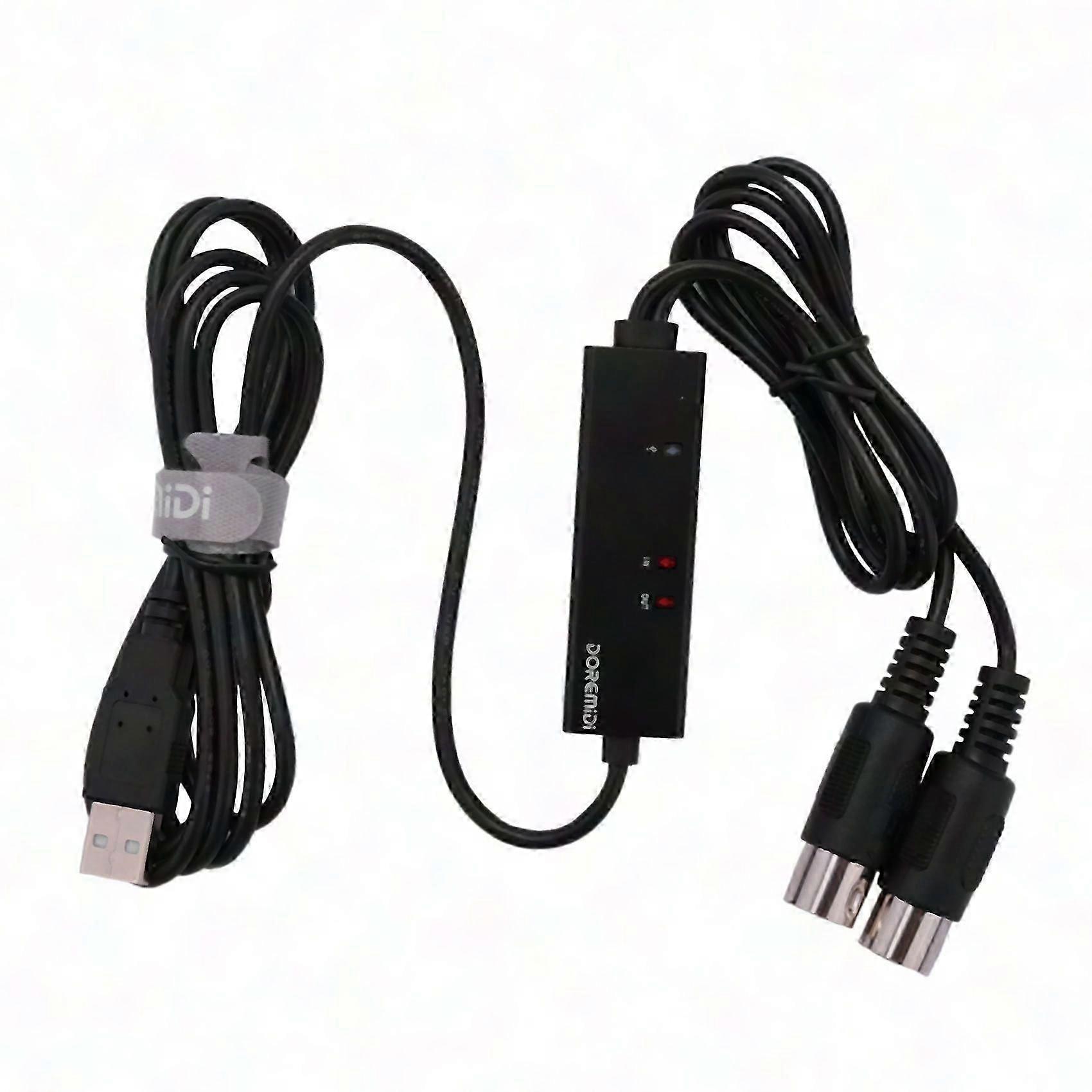 MTU-10 MIDI to USB Cable Converter with LED Indicator & FTP Processing Chip