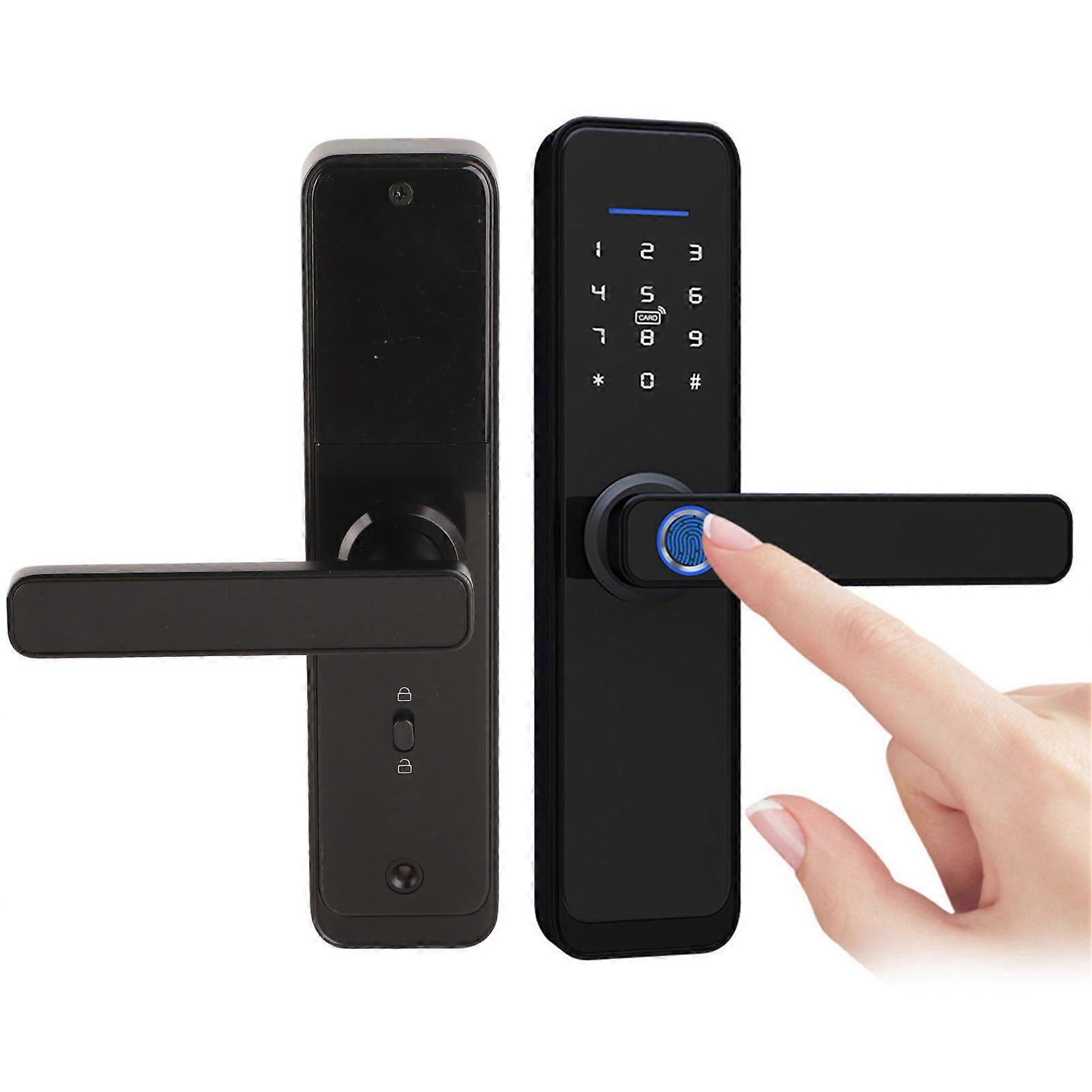 Electronic Smart Door Lock Touch Keypad Password IC Card Fingerprint Home Security Access