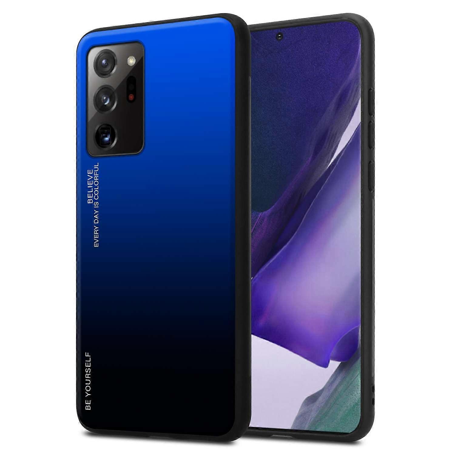 Samsung Galaxy NOTE 20 ULTRA TPU Case - Back Cover with Protective Glass - Two-Tone