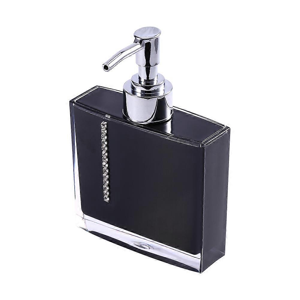 5PC Black Acrylic Bathroom Set Soap Dish Toothbrush Holder Cups