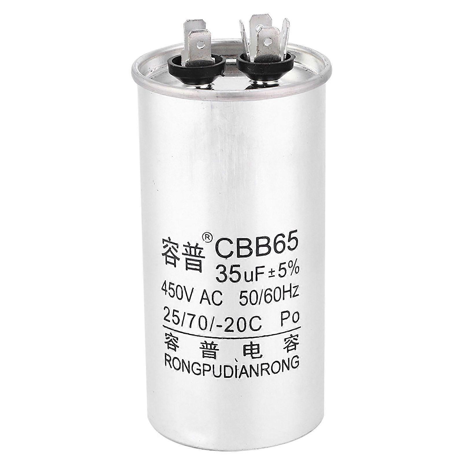 CBB65 450V 35UF مكثف الألومنيوم احباط تكييف الهواء بدء مكثف