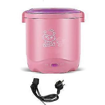 1.2L Mini Rice Grain Cooker Portable Travel Cooker Multi Cooker for Soups Stews Oatmeal Pink 160st