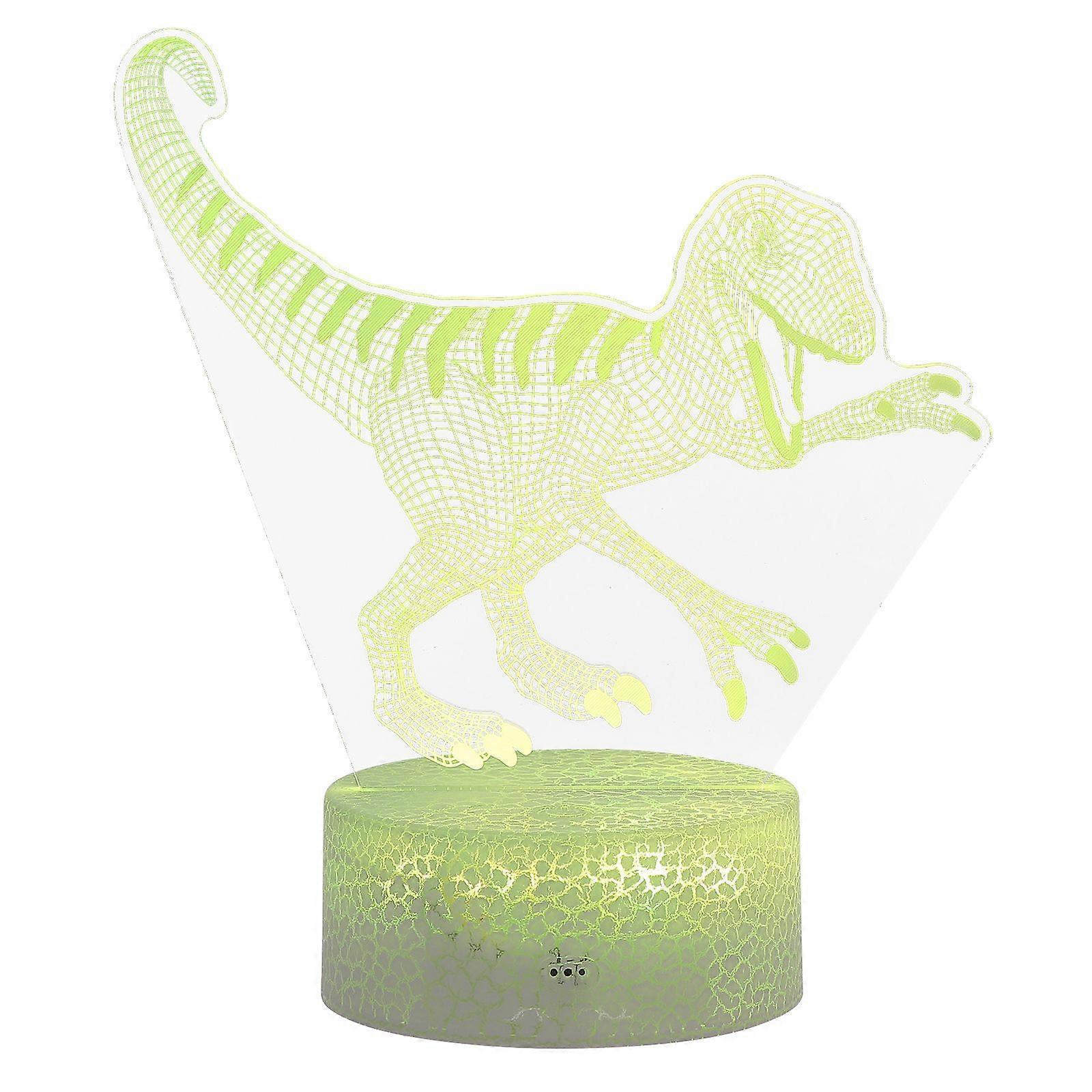 1 Set 3D Visual Dinosaur Night Light Decorative Night Lamp Bedside Lamp