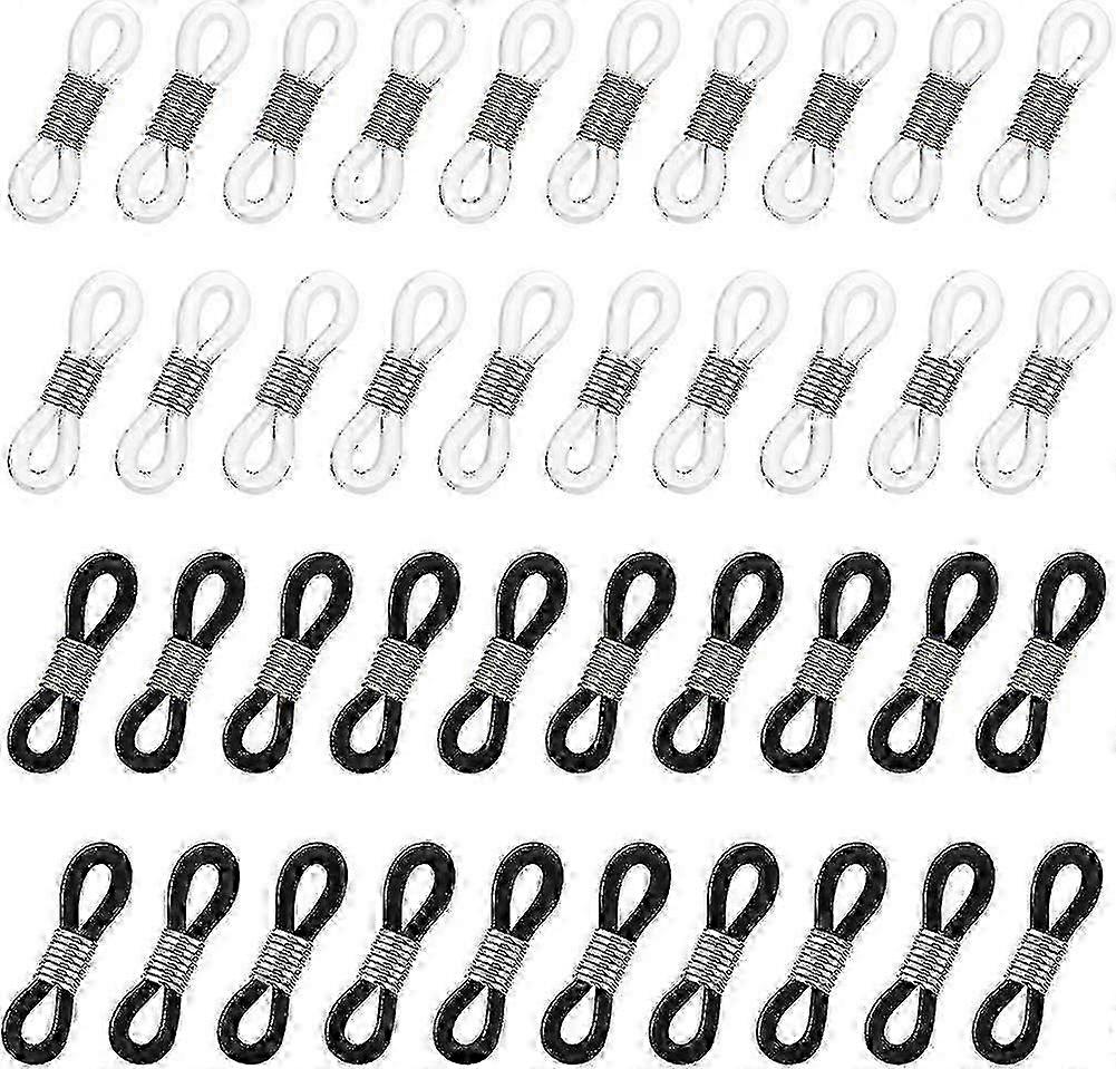 40pcs Holder Chain Glasses Ends Spectacle Chain Strap Loop Ends Of ...