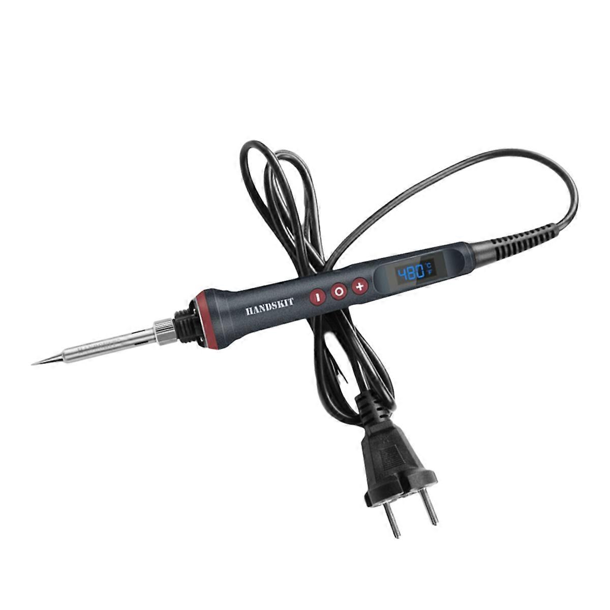  90W Four-Wire Digital Display Temperature Control Internal Heating Soldering Iron, 220V EU Plug