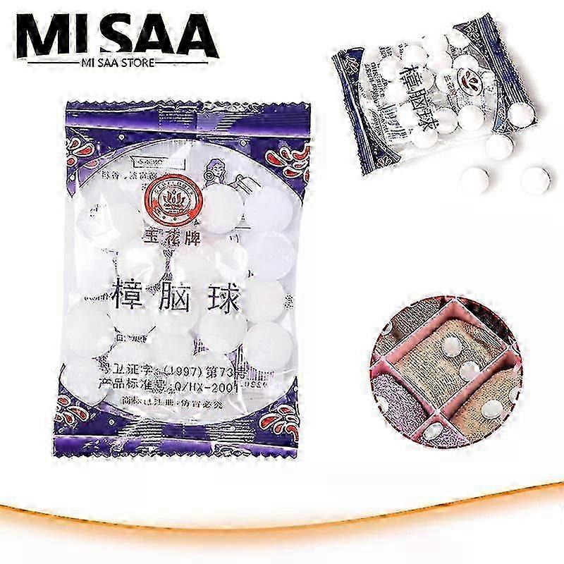 Naphtaline Boules Moth Balls Tablets: Safe and Natural Control Against Moths and Mildew - Long-lasting Protection