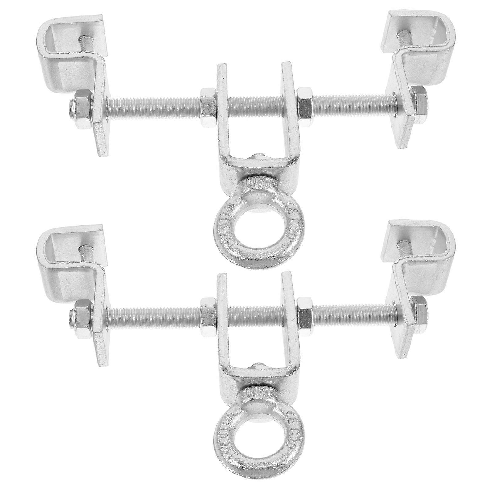 Adjustable Steel Coat Hanger for Storage with Durable Construction Silver Color 2 Pieces