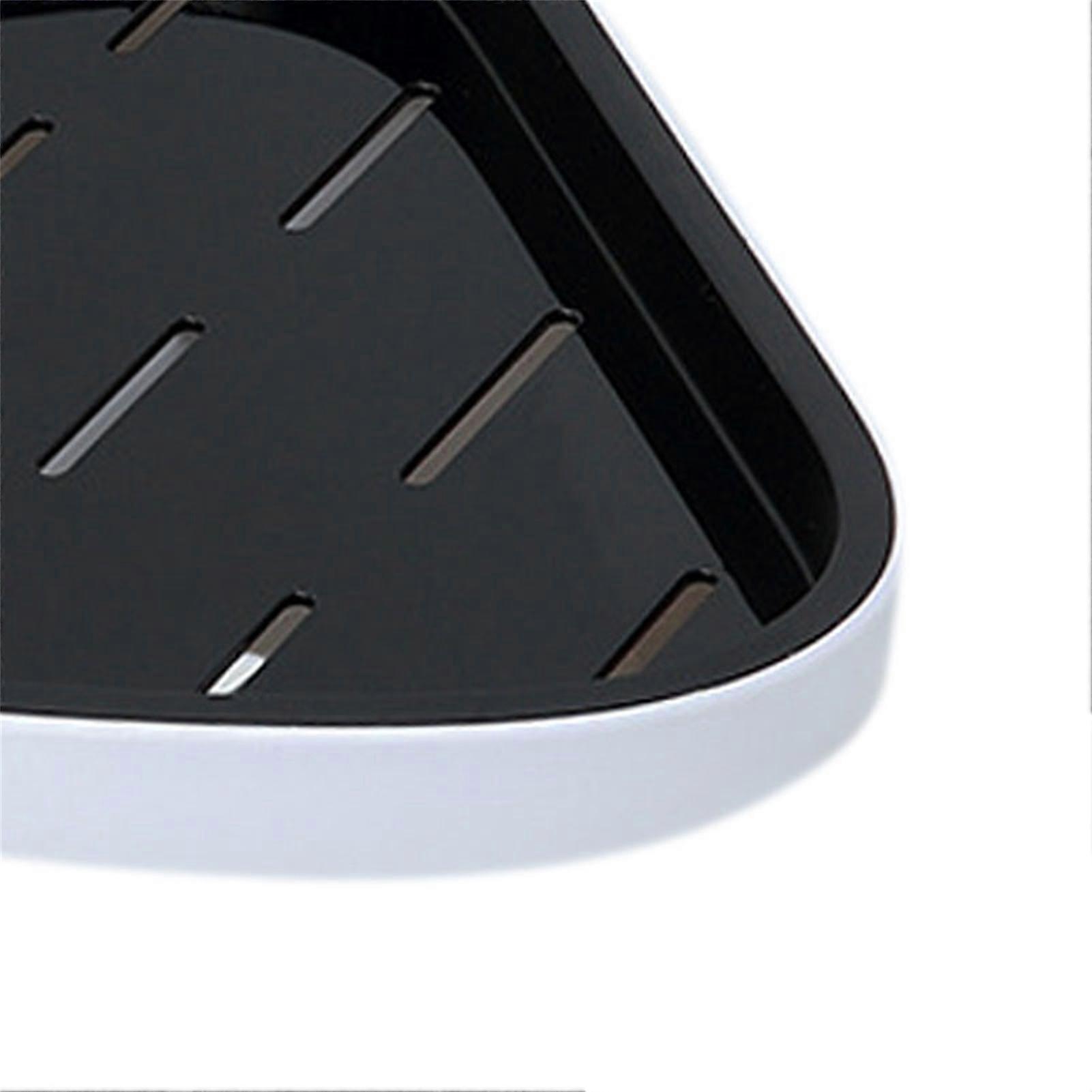 Triangle Badezimmer Eckregal, wasserdichtes Kunststoffregal, schwarz