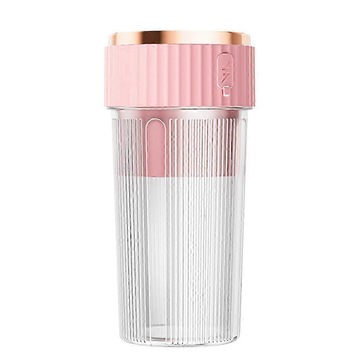 Wireless Handheld Juicer with USB Charging - Portable Fruit Mixer Juicer Machine in Pink