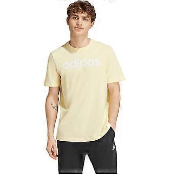 Adidas Essentials Lineair Geborduurd Logo Single Jersey T-Shirt voor heren