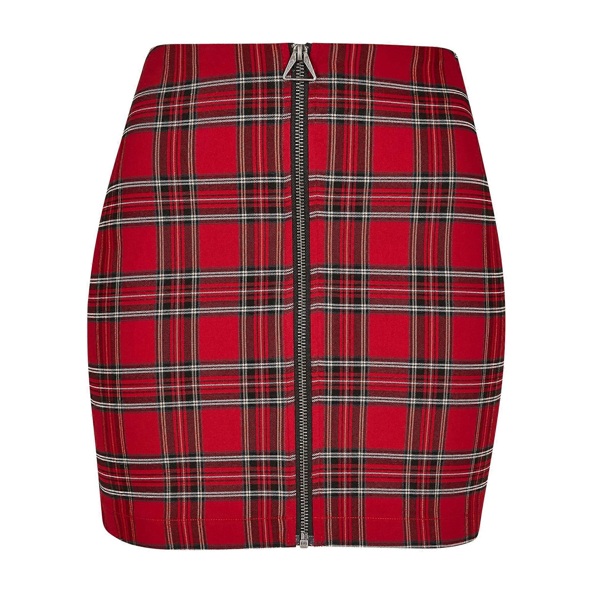 Urban Classics Tartan Korte Rok Dames/Dames