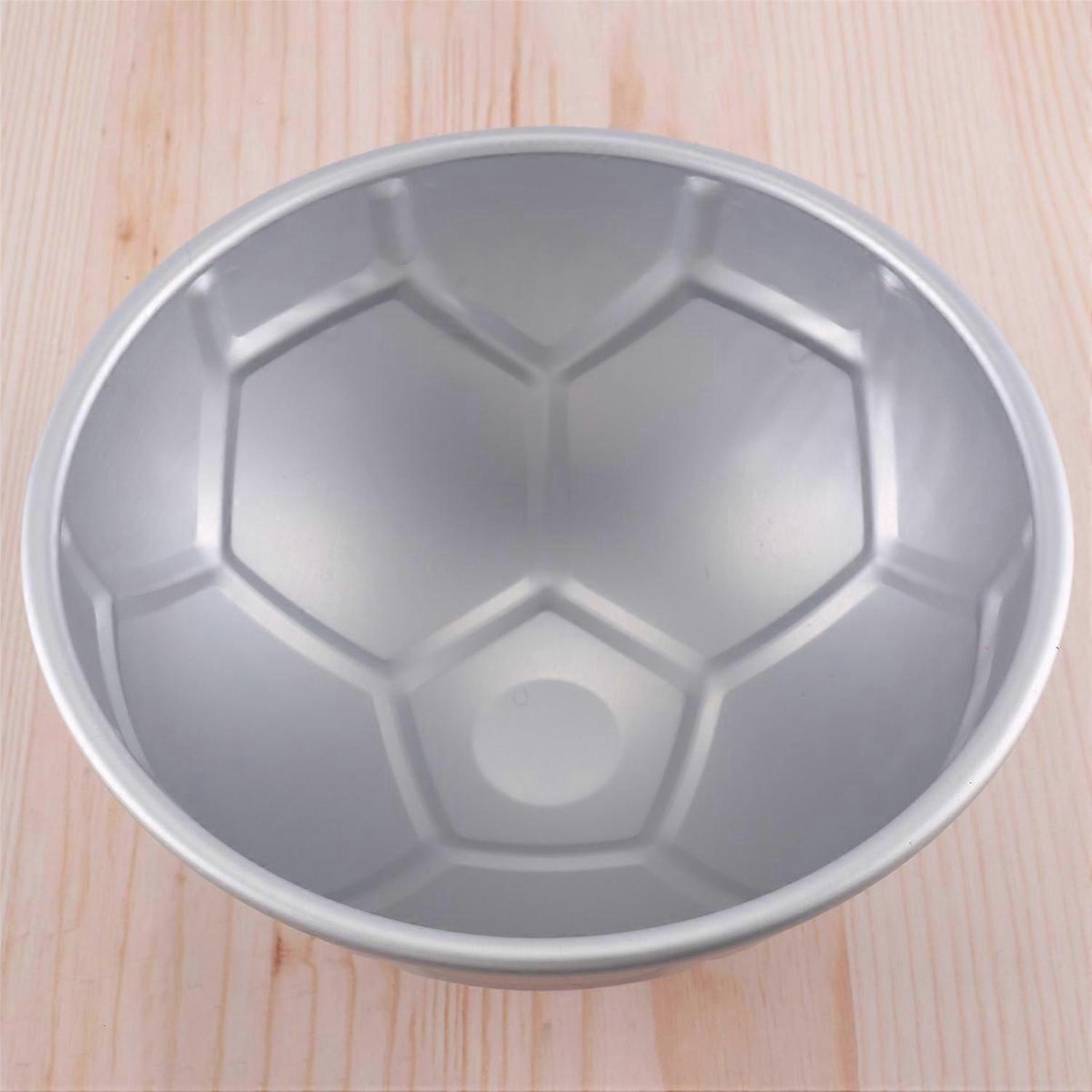 1 Stück 3D halbrunde kugelförmige Fußballkuchenform 8 Zoll