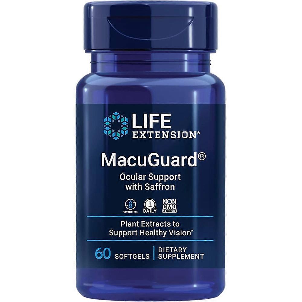 Life Extension Macuguard Ocular Support With Saffron 60 BI7167 capsules