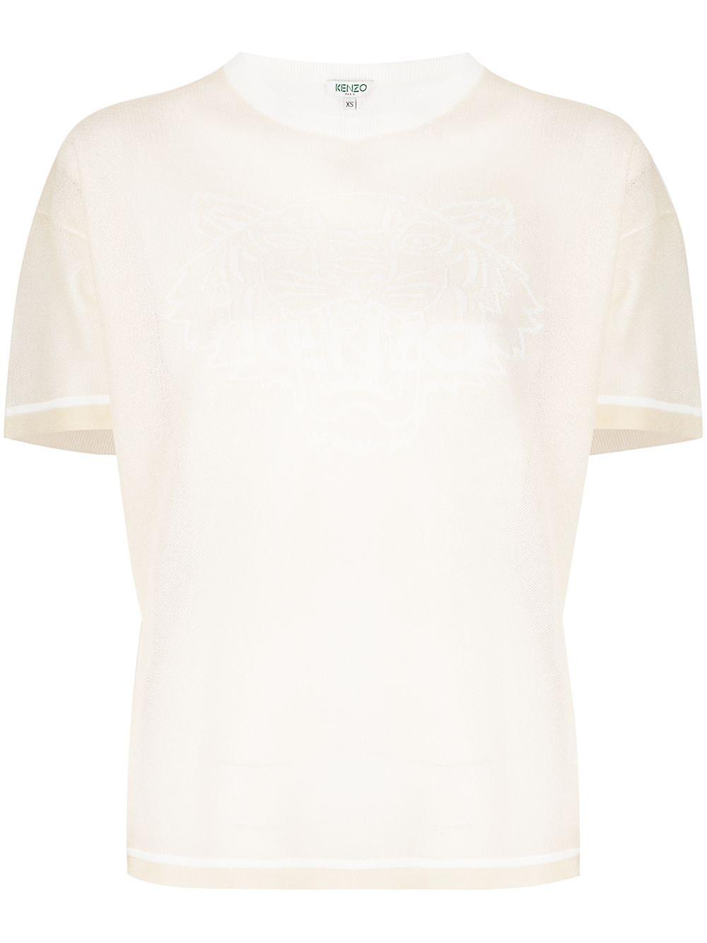 Tiger Logo Mesh Knitted T-Shirt