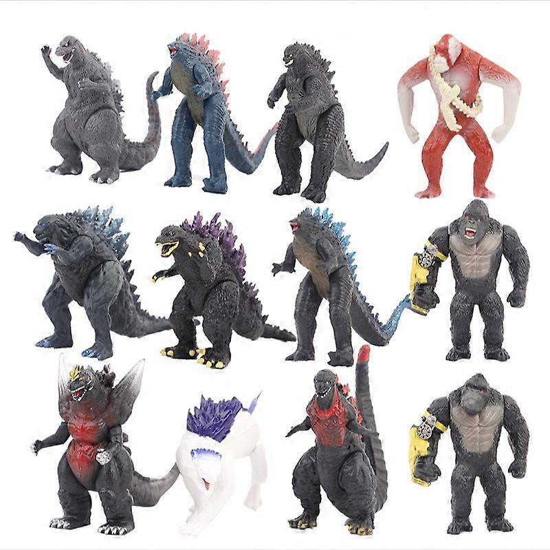 12pc Movie Gojira Godzilla Pvc Figure Model Toys 8cm