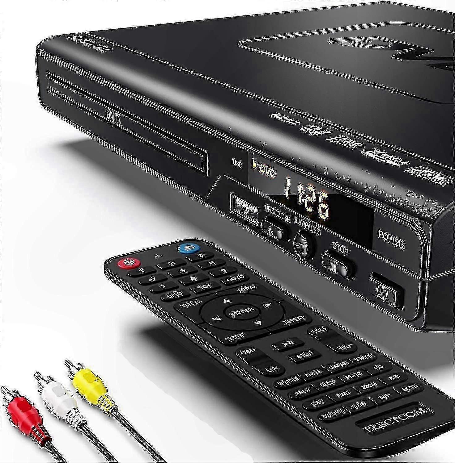 HDMI Cable Included DVD Player with Remote for TV Playback