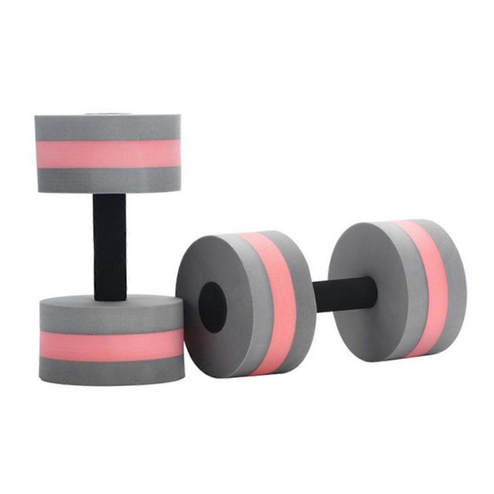 Water Dumbbells EVA Foam Pool Dumbbell Set For Water Aerobics, 2Piece Grey