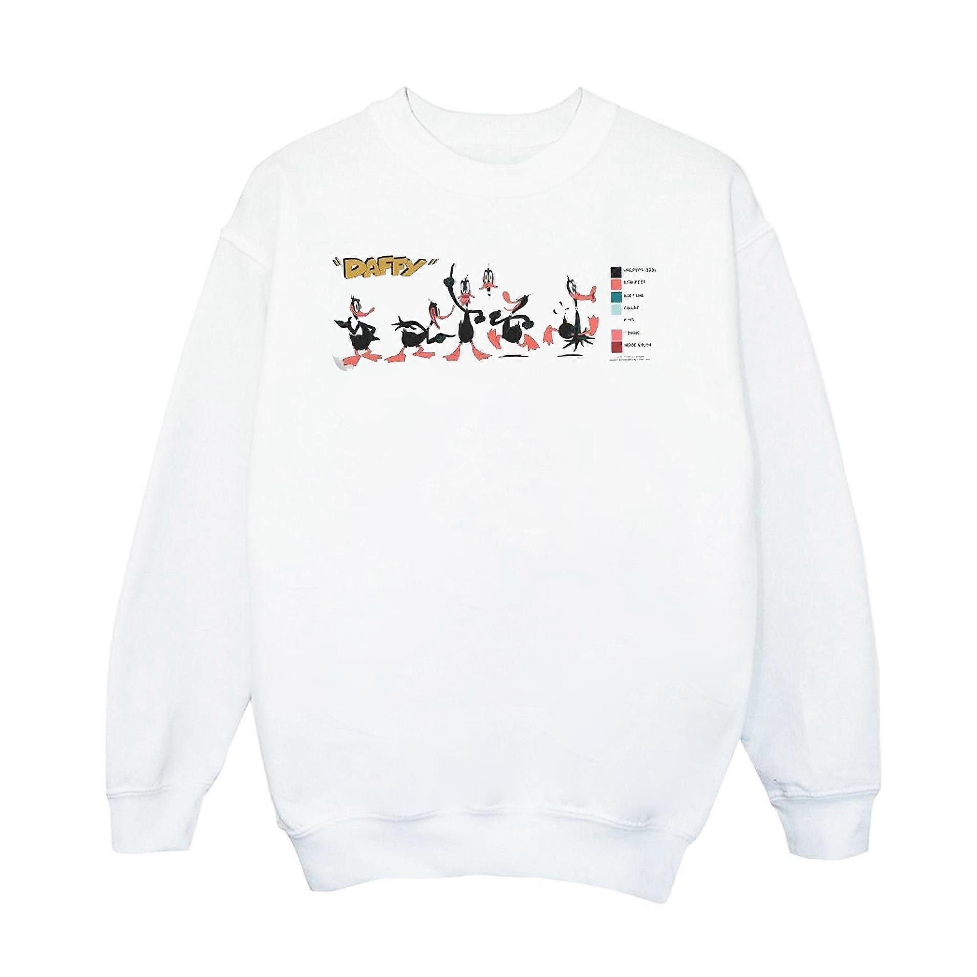 Looney Tunes Herren Daffy Duck Colour Code Sweatshirt