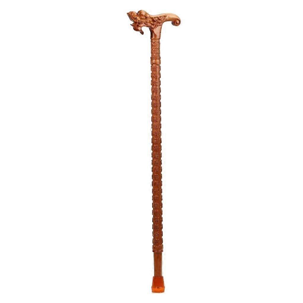 Walking Cane Solid Wood NonSlip Walking Stick For Seniors Natural Wood Finish One Size